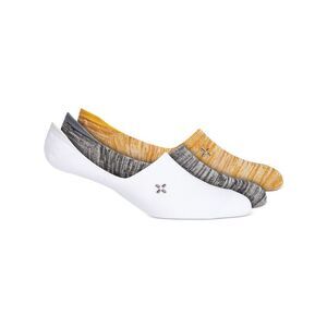 SUN STONE Mens Gold Multi Assorted Space-Dyed Casual No Show Socks 10-13